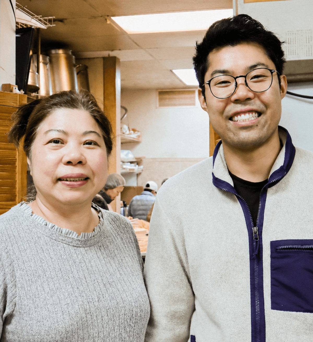 Two people at SpringRoll House Deli